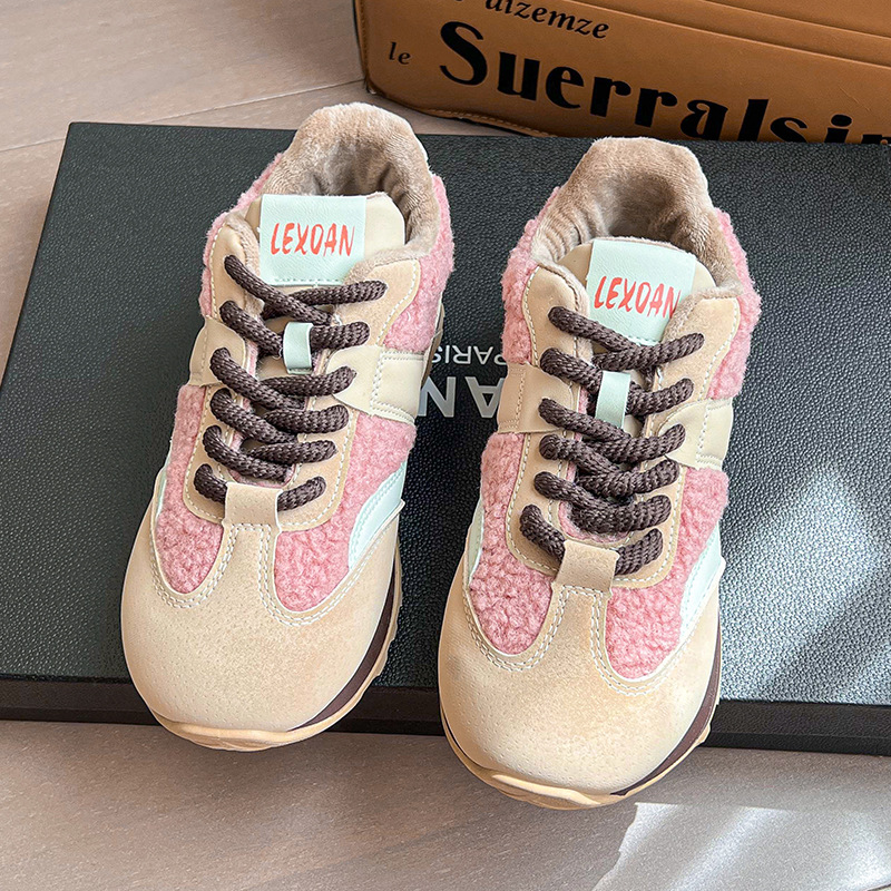 Zapatos de mujer 2024 nuevos zapatos deportivos casuales antideslizantes con suela suave aumentando la altura y el grosor de los zapatos de calentamiento