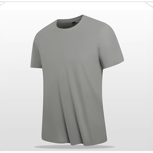 2026 New Summer Ice Silk Quick-Dry Casual Round-Neck T-Shirt from the Same Series as Niao Jia, Fitness Sports Short-Sleeve T-Shirt