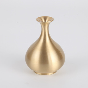 Pure copper brass classical Xizang copper Jade net bottle copper ornaments decorations crafts copper ornaments Jade net bottle vase