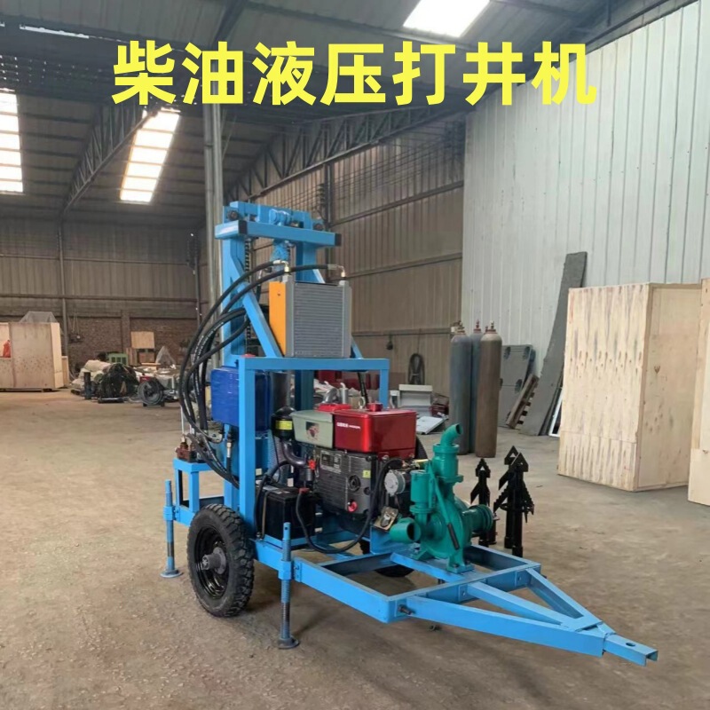 Construction Site Piling Equipment, Small Hydraulic 35-Horsepower Double-Cylinder Drilling Rig, 260m Large-Diameter Drilling Rig