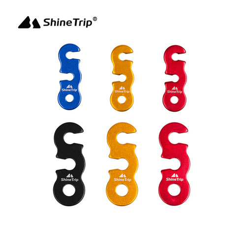 Shanqu Aluminum Alloy Umbrella Wind Rope Buckle Tent Canopy Rope Accessories Three Eye Opening Rope Buckle New Product Large