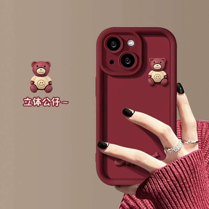 Samsung, S20, совместимый чехол для телефона, силиконовая кукольная игрушка, S23, S22, с маленькими медведями
