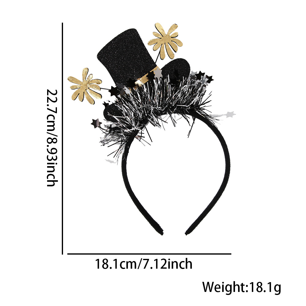 Diadema de Año Nuevo 2026, decoración para fiesta temática de Nochevieja, FELIZ AÑO NUEVO, diadema navideña de Año Nuevo para disfraces