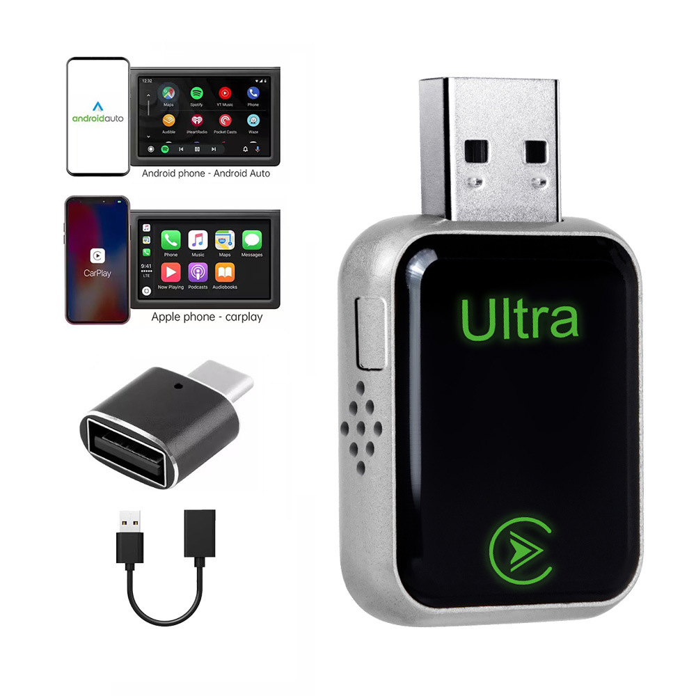 Cross-Border Upgraded Wireless Carplay Box Android Auto Two-In-One Adapter for In-Car Connectivity