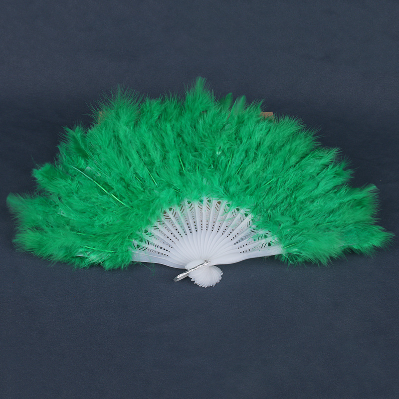 잔디 녹색 솜털 깃털 부채(핫 세일)