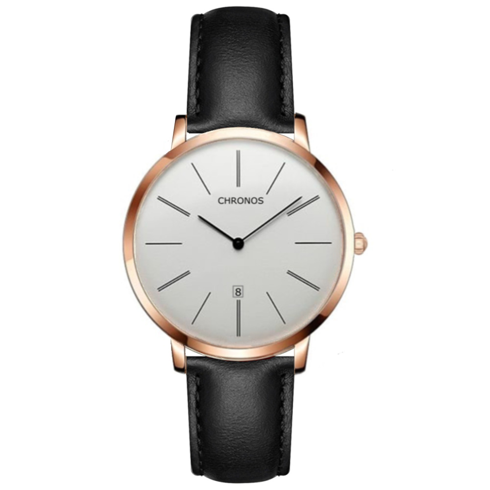 Novo relógio de moda masculino com pulseira de aço de precisão, relógio de quartzo simples OEM, lote pequeno_voghion.com