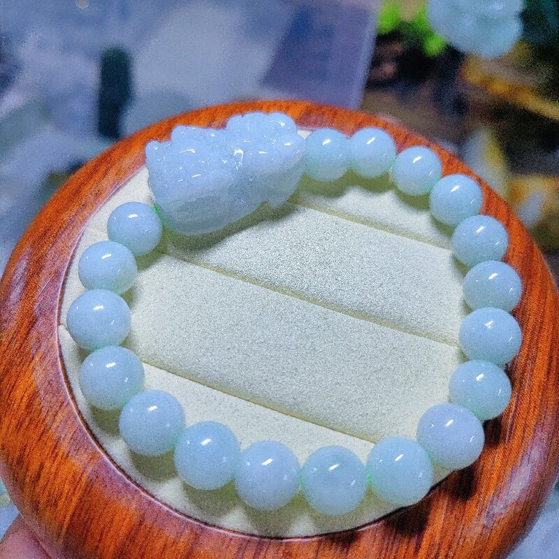 Jade A-Grade Pixiu Bracelet, Pixiu Bracelet Weaving, Men's and Women's Jewelry, Factory Direct Sales, Live Broadcast Benefits