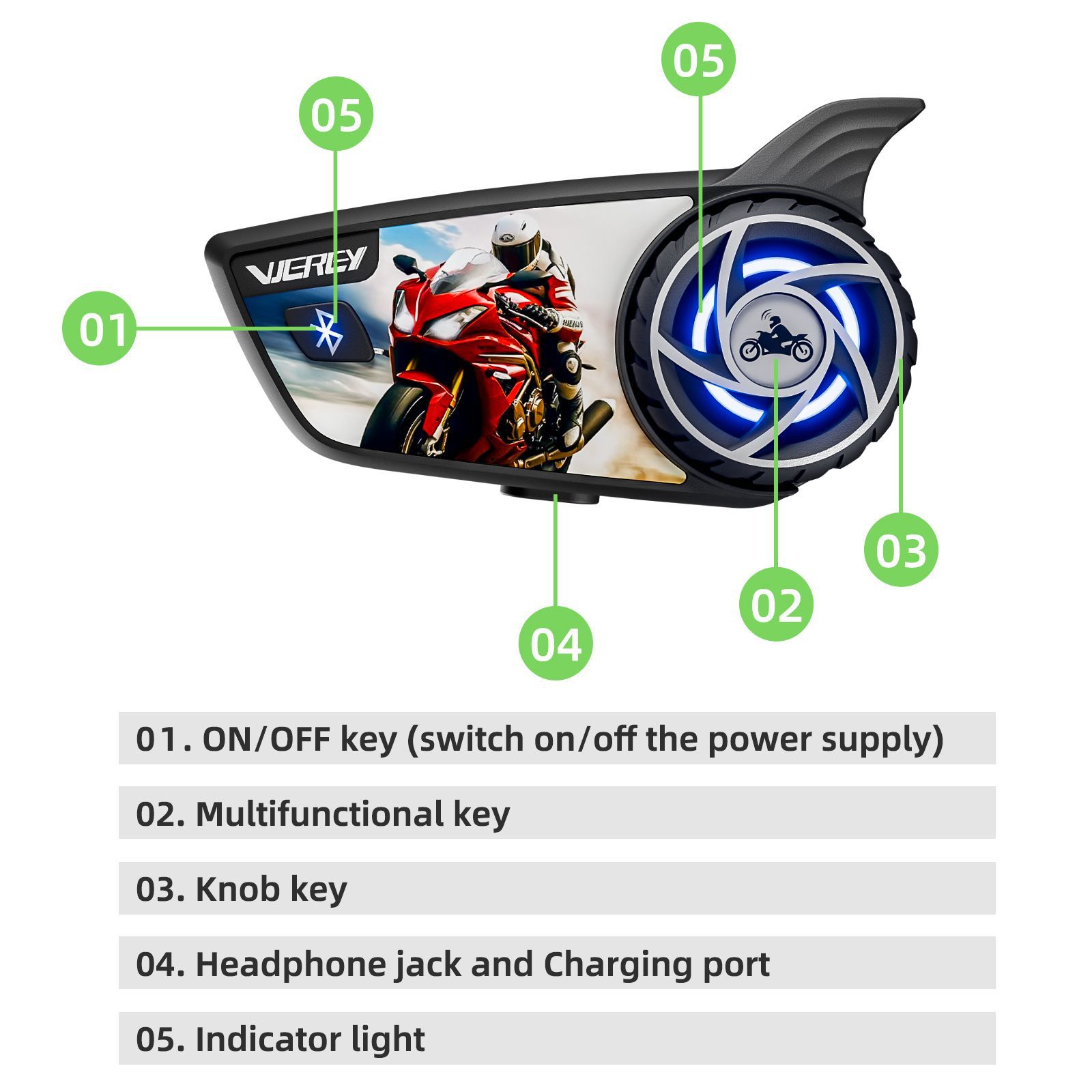 Cross-border motorcycle helmet intercom headset mesh free networking 8 crowd helmet intercom S8Pro
