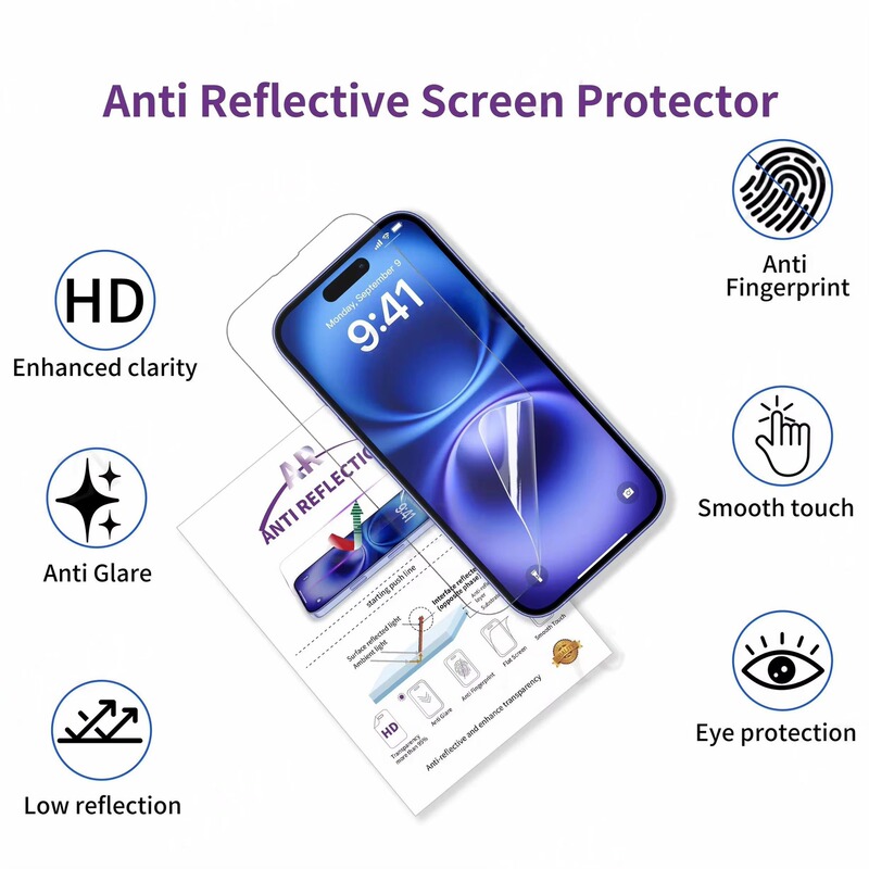 Hydrogel Cutting Film for 120*180mm 0.25mm Thick Ar Screen Protection Anti-Glare Anti-Reflection Cutting Film