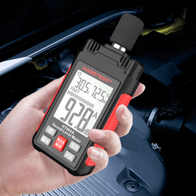 HT602A华博新品带温湿度测量声级计噪音计