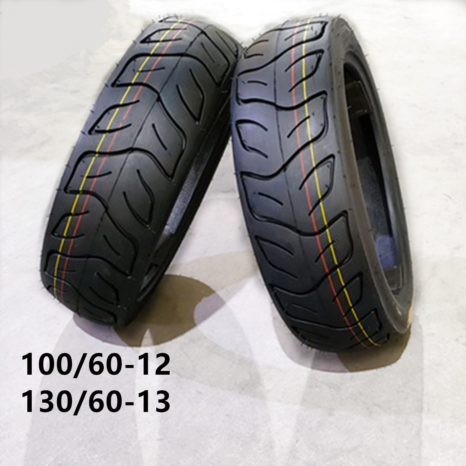 100/60-12 摩托车轮胎，真空胎 ，天然橡胶内外胎