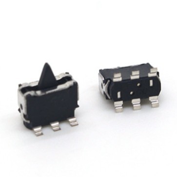 KFC-V-17T 6脚贴片左右限位开关 双向检测开关 三档六脚 复位开关