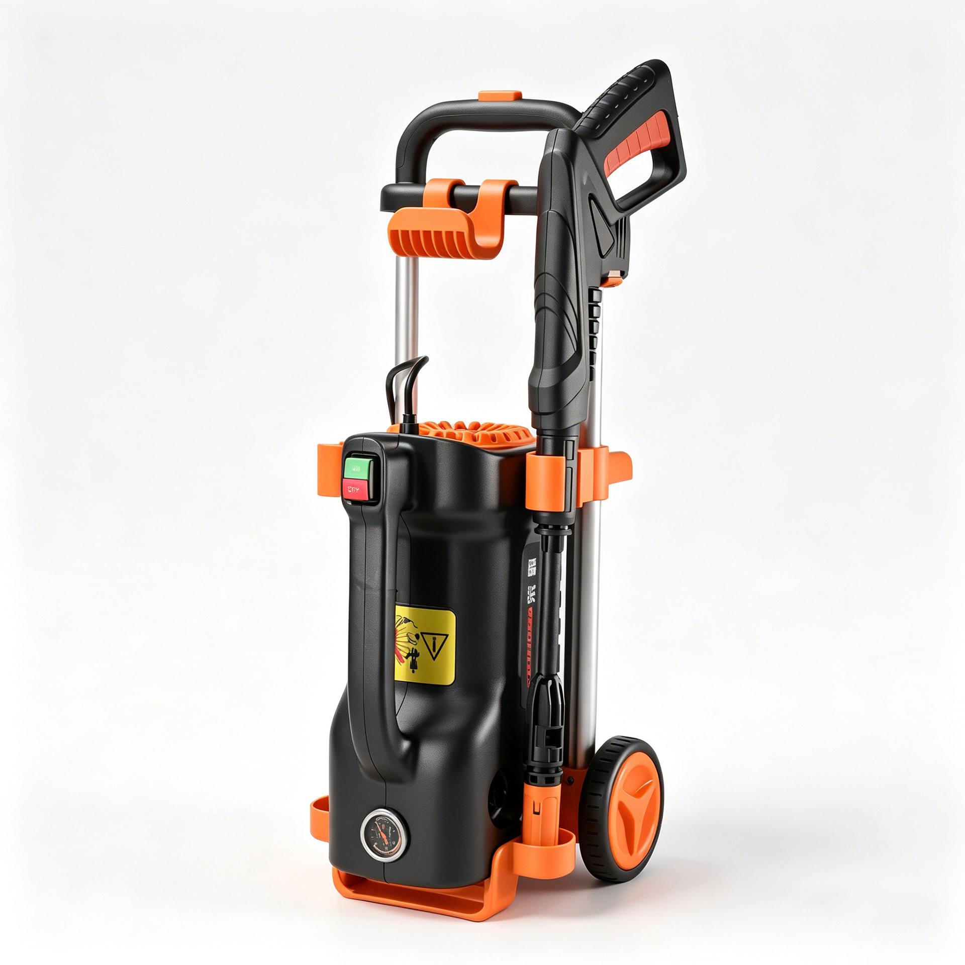 Rongba Double-Wheel Portable Cleaning Machine, Fully Automatic High-Pressure Powerful Car Washing Machine, High-Pressure Cleaning Machine, High-Pressure Water Gun Pump
