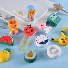 定制创意卡通PVC软胶滴胶书签定做动漫回形针书夹别针书签夹礼品