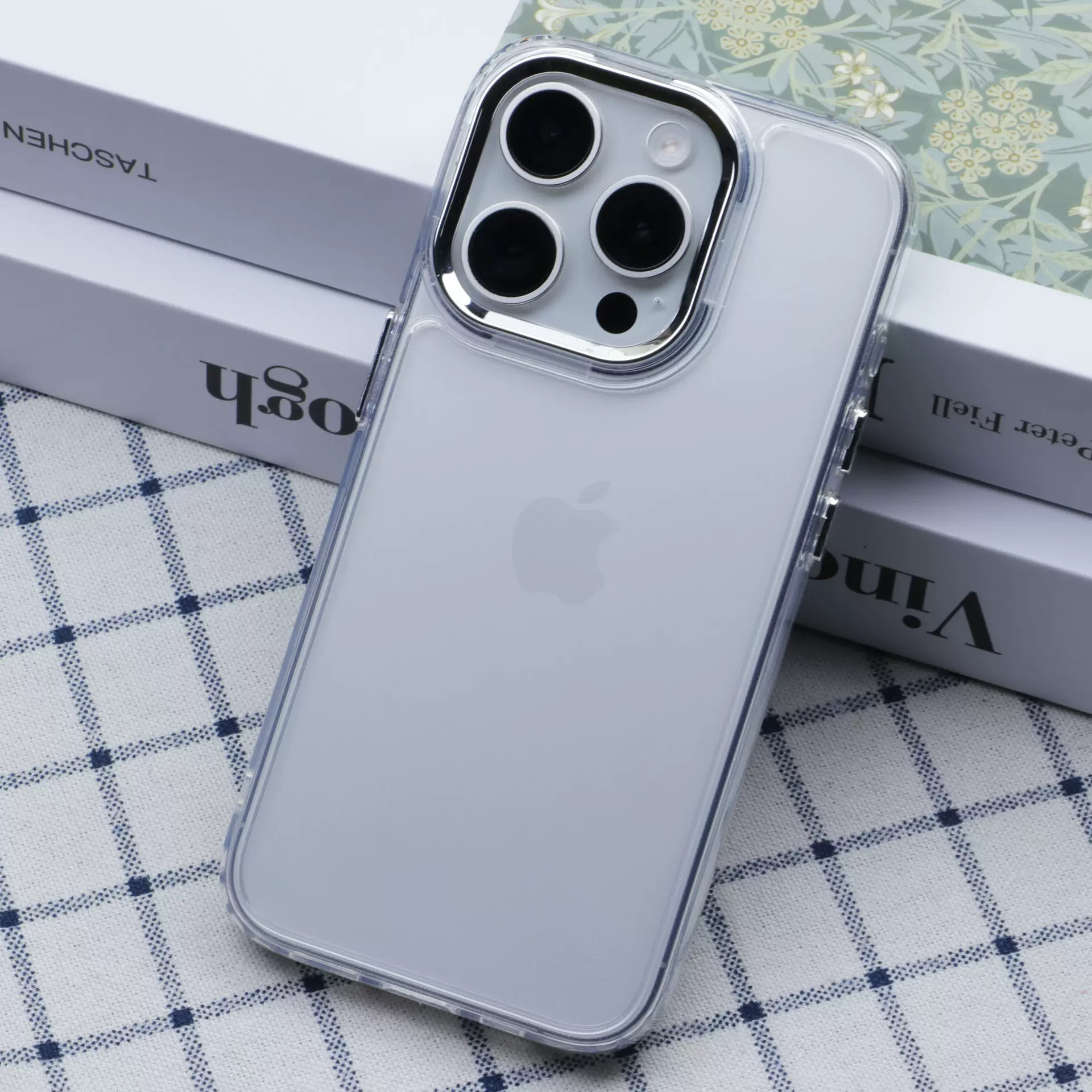 新款适用iphone15promax透明手机壳苹果双色电镀框保护壳14防摔壳