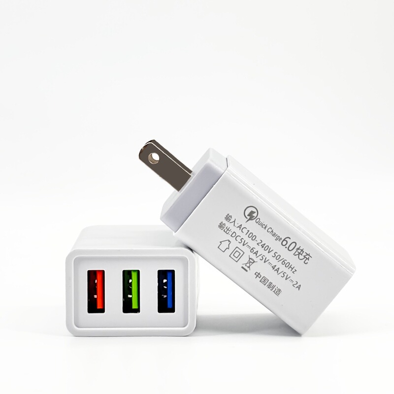 5V2A充电头 3C过认证多口双口USB快充手机充电器多插口电源适配器|undefined