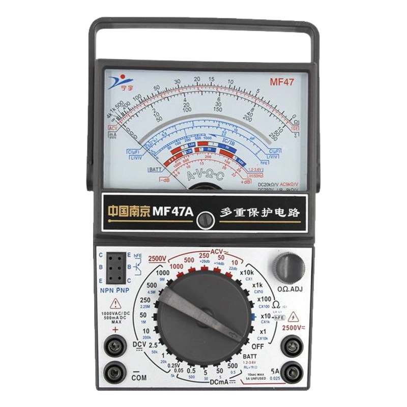 В наличии Ningyu электрический прибор ручка высокоточная настольная Механическая mf-47a Указатель мультиметр