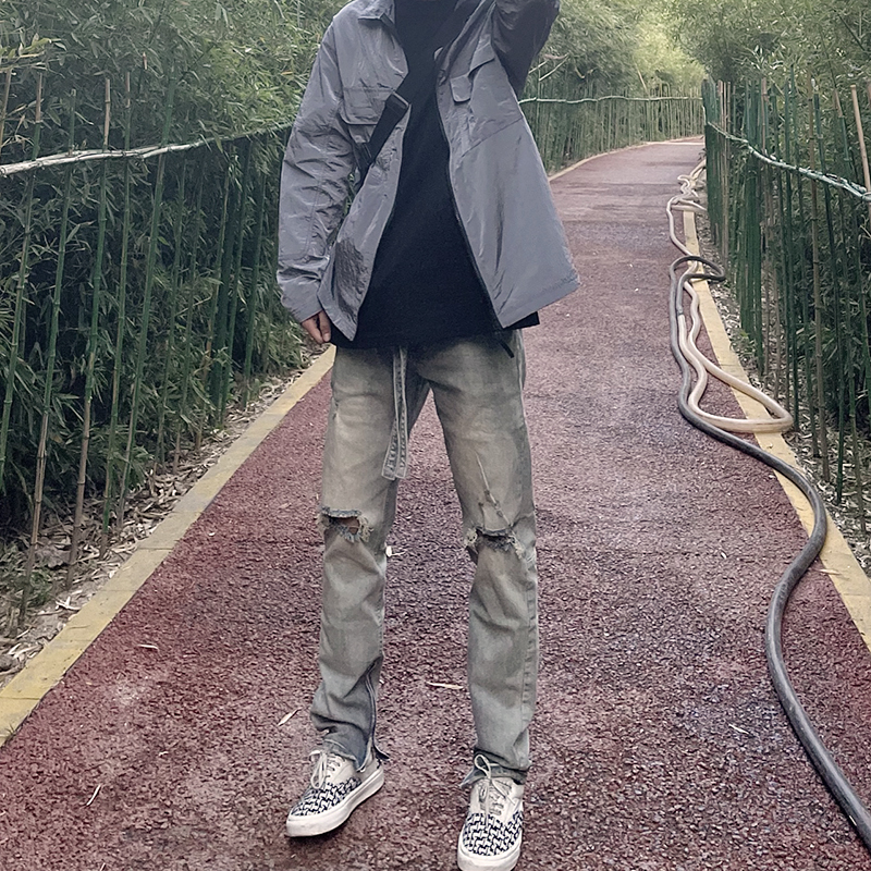 Zippered Jeans Image 1