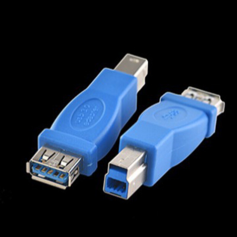 USB3.0 Printer Adapter USB Female to Square Male Adapter Type A Female to Type B Male Connector USB3.0 Printer Adapter USB Female to Square Male Adapter Type A Female to Type B Male Connector