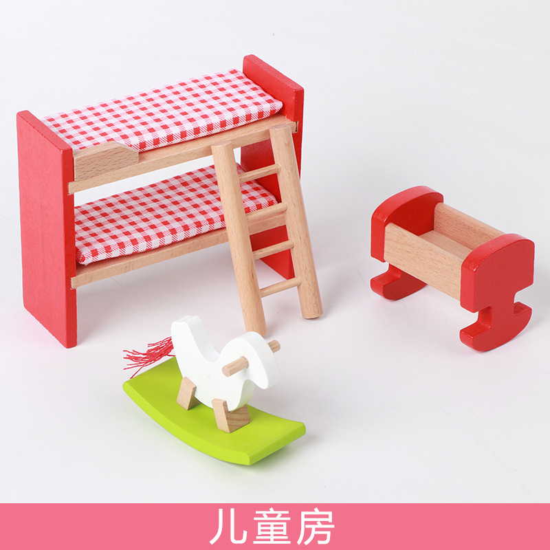 Juegos de juegos divertidos para niños de madera Simulación de muebles pequeños para niños Juguetes Juegos de mesa interactivos para padres e hijos image 9