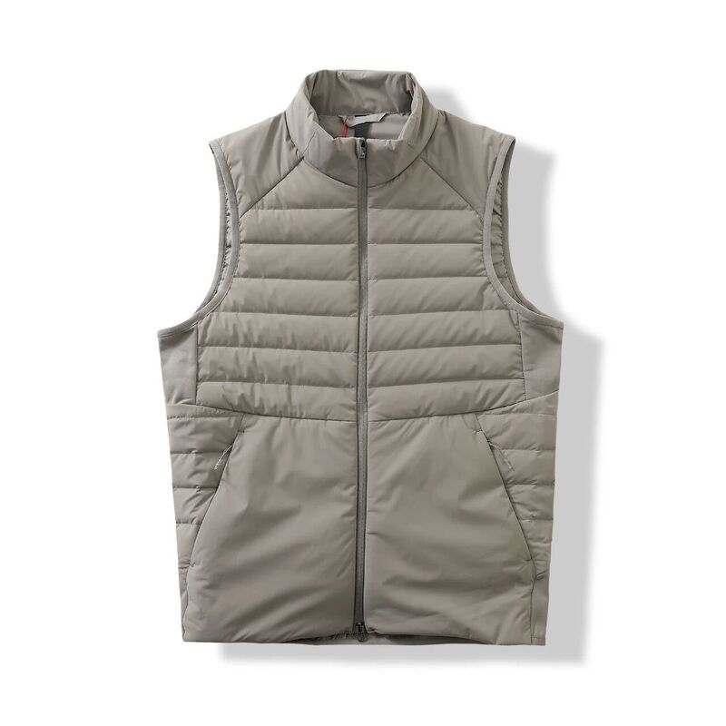 Stand Collar Sleeveless down Vest Men's Autumn and Winter Warm Windproof Casual Jacket Plus Cotton Vest Fashionable and Versatile Style