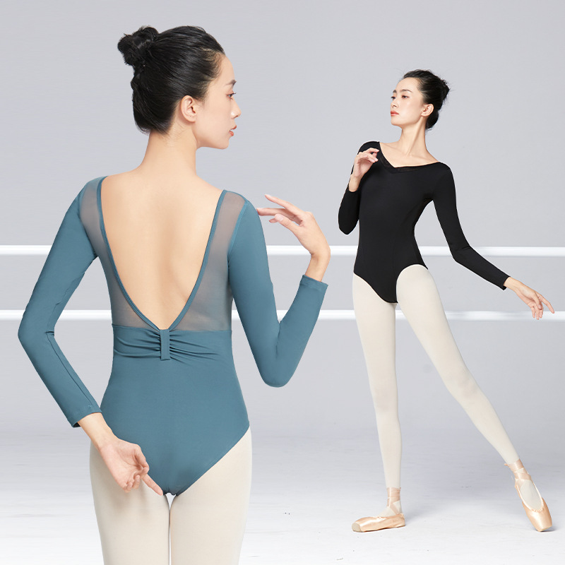 Ropa de práctica de ballet Ropa de baile de primavera para adultos ropa de gimnasia de examen de arte corporal maestra mono de yoga aérea image 2