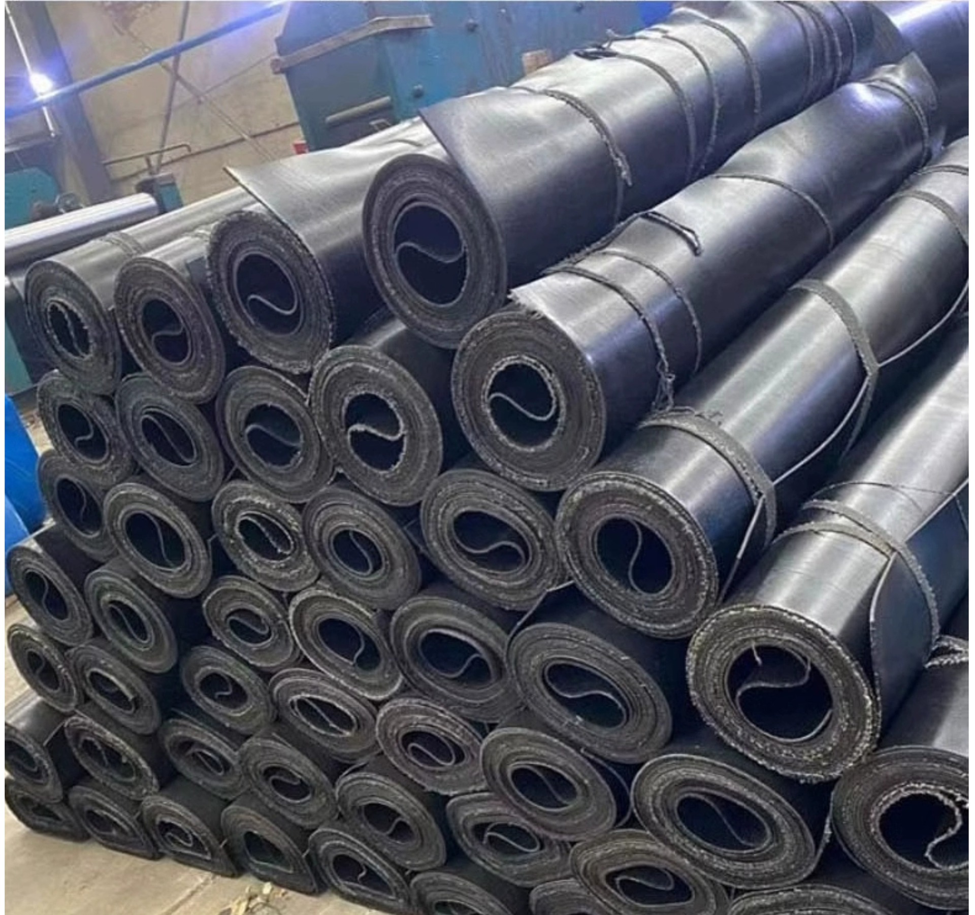 Laying Rubber Mat for Carriage Truck Special Rubber Mat Shock Absorbing Wear Mat Double Layer Clamp Line Rubber Conveyor Floor Mat