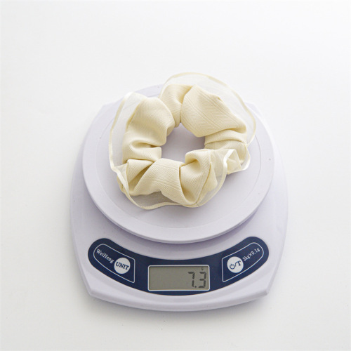 Summer Thin Chiffon Simple Fabric Hair Tie Women's Versatile Elastic Rubber Band Headwear Factory Direct Sales and Wholesale