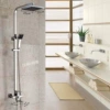 Bright Silver-Square Tube Shower [Luxury Model] ABS Nozzle