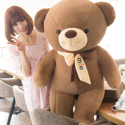  Large Bow Tie Teddy Bear Plush Toy Doll Same Style Girls Birthday Gift Teddy Bear Pillow