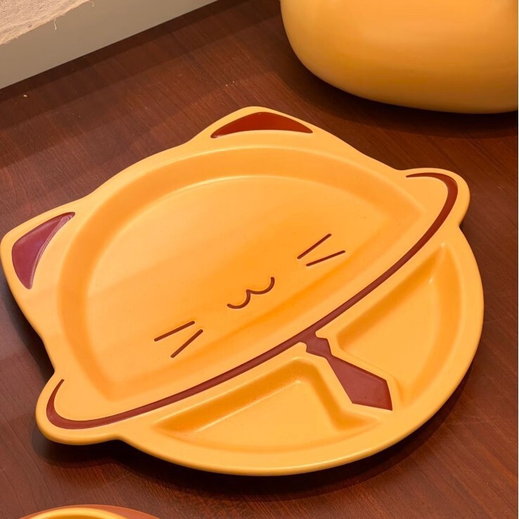 创意卡通烤面包小猫系列泡面碗面包杯碟餐具套装学生宿舍家用送礼|undefined