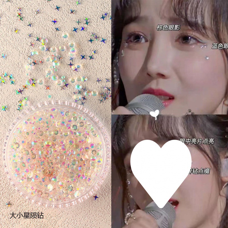 The same style diamond makeup as xiaoyun.—