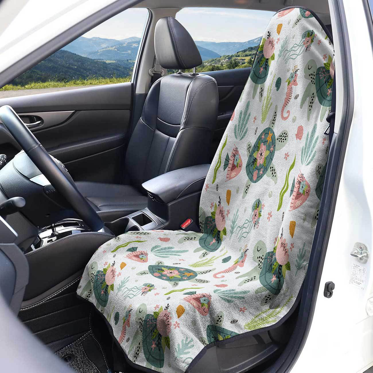 Marine seat towel cover front seat protector suitable for gym and exercise, universal for all seasons and car use