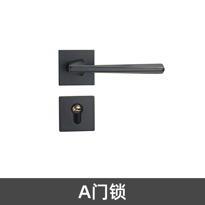 Cerradura de la puerta del Hogar Universal mudo cerradura de la puerta interior manija de la puerta hardware de la puerta de acero inoxidable dormitorio cerradura de la puerta dividida
