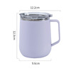 Capacious handle stainless steel with glass, cup, Birthday gift, wholesale