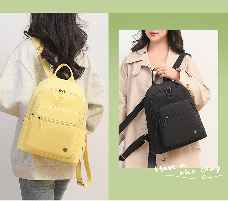 Large-capacity student backpack 2025 Popular new style Japanese and Korean trendy macaron color travel and leisure backpack Specification drawing