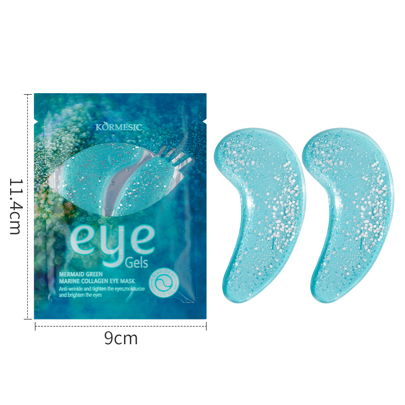 KORMESIC 머메이드 그린 오션 콜라겐 아이 마스크 7g [해외 판매만, 국내 판매 금지, 구매시 면책 및 책임을 집니다]