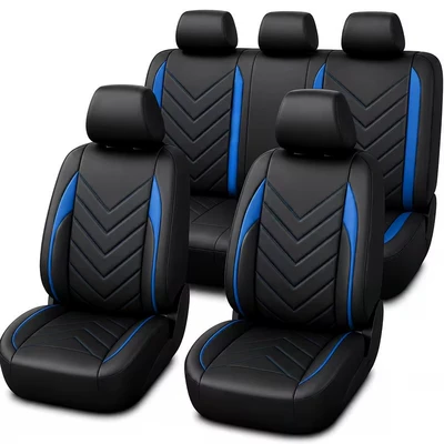 Foreign Trade Hot Item, Breathable and Ventilated – Seat cushion, seat cover - blue-nine-piece-set