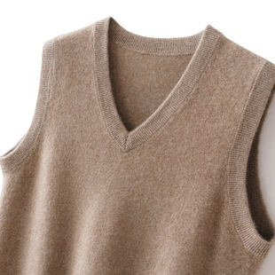 100 pure cashmere vest men's vest inner wear autumn and winter fashion sleeveless sweater knitted bottoming cashmere waistcoat
