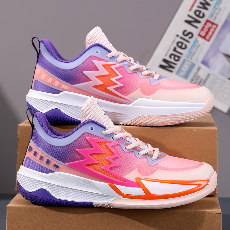 Zapatos de baloncesto de combate real de malla transpirable de baja ayuda juvenil antideslizante, anti-desgaste y amortiguador, zapatos deportivos de suela suave ligeros image 6