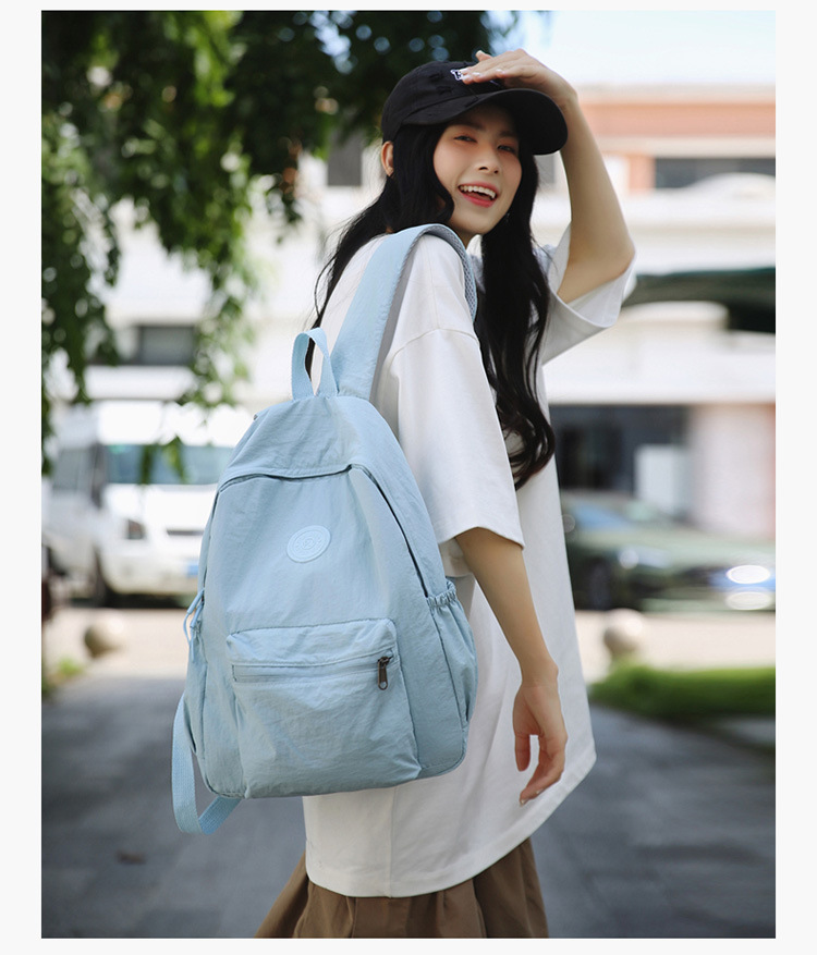 2024 Bergsteiger Reise Neuer koreanischer Stil Schulrucksack Schüler Rucksack Gymnasialschüler Mittelschüler Einfarbiger einfacher Rucksack