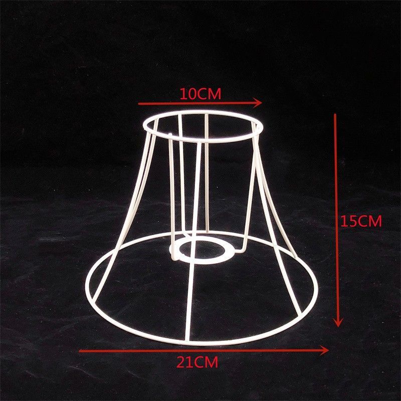 Guzhen DIY pantalla Marco de hierro tejido cuerda hecha a mano pantalla lámpara de mesa Soporte redondo cuadrado hardware accesorios de marco de hierro