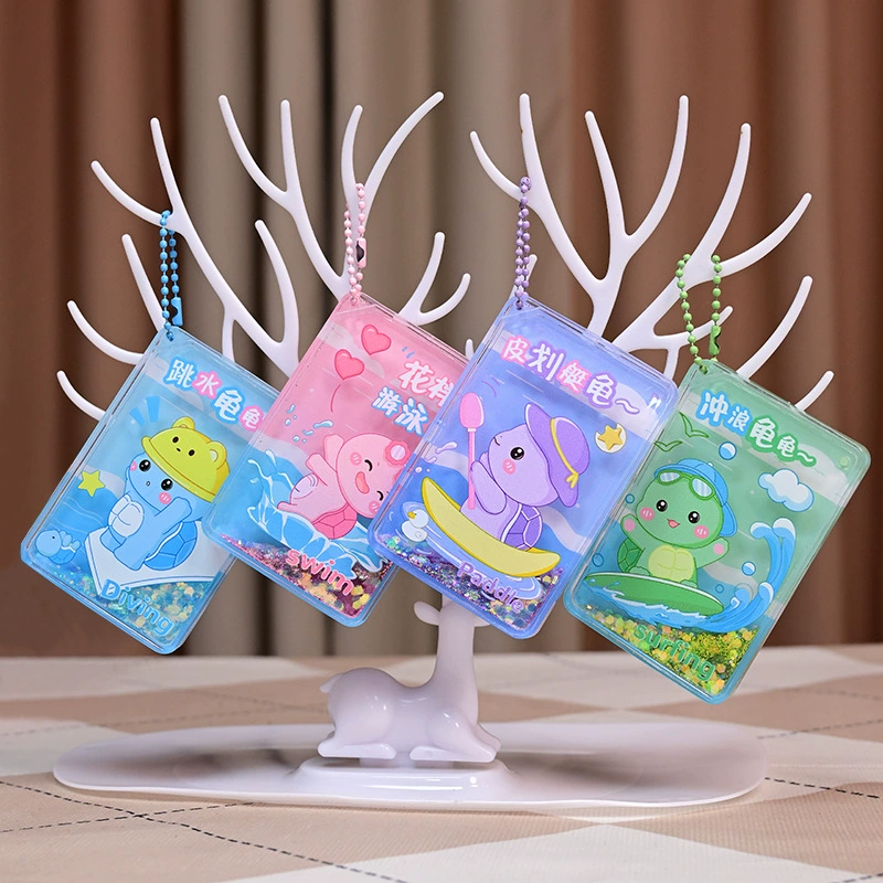 Трендовый брелок-сюрприз TikTok с жидким песком и акриловым черепаховым дизайном, акция для продажи, подарок для студентов, оптом