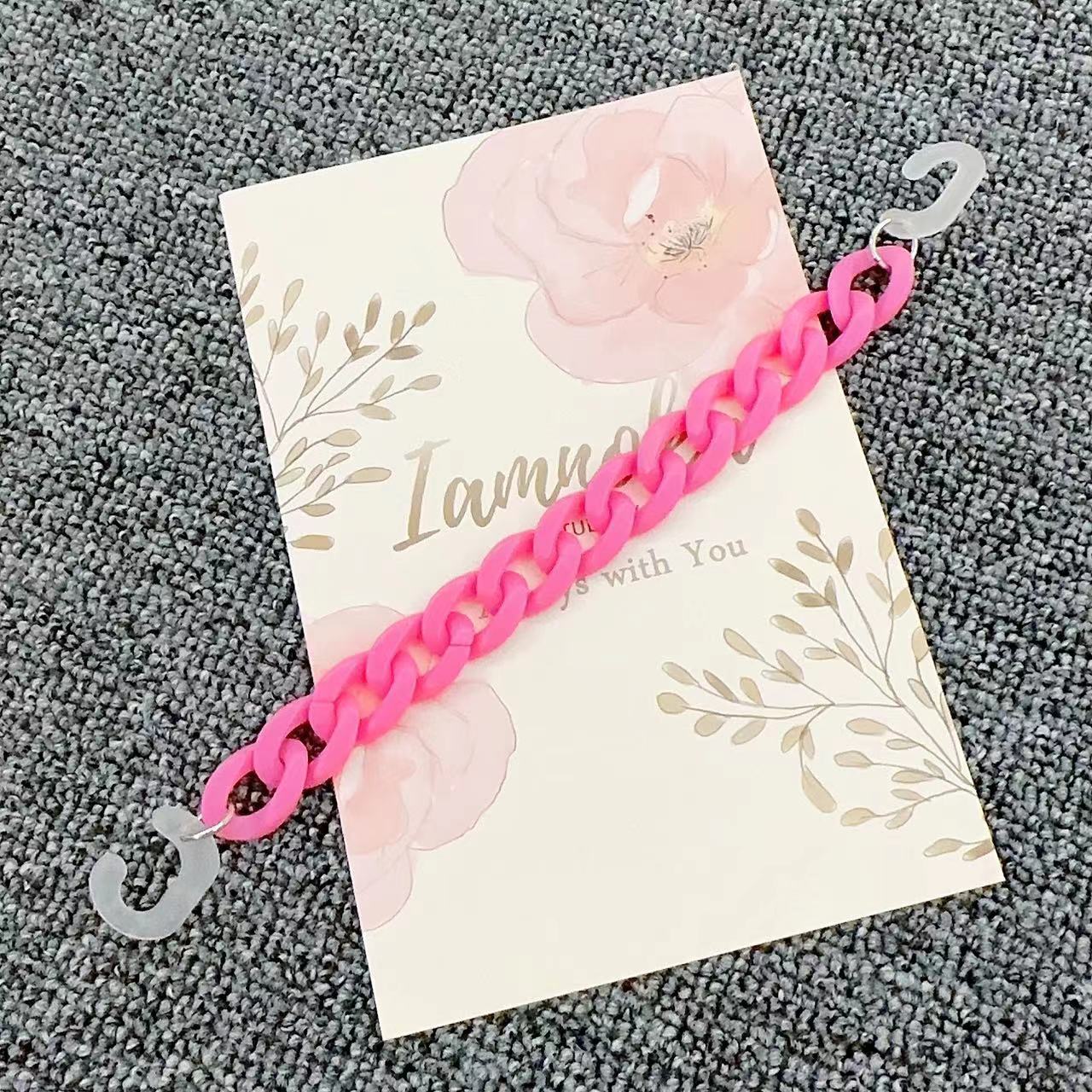 K1712-pink 아크릴 체인 (1)