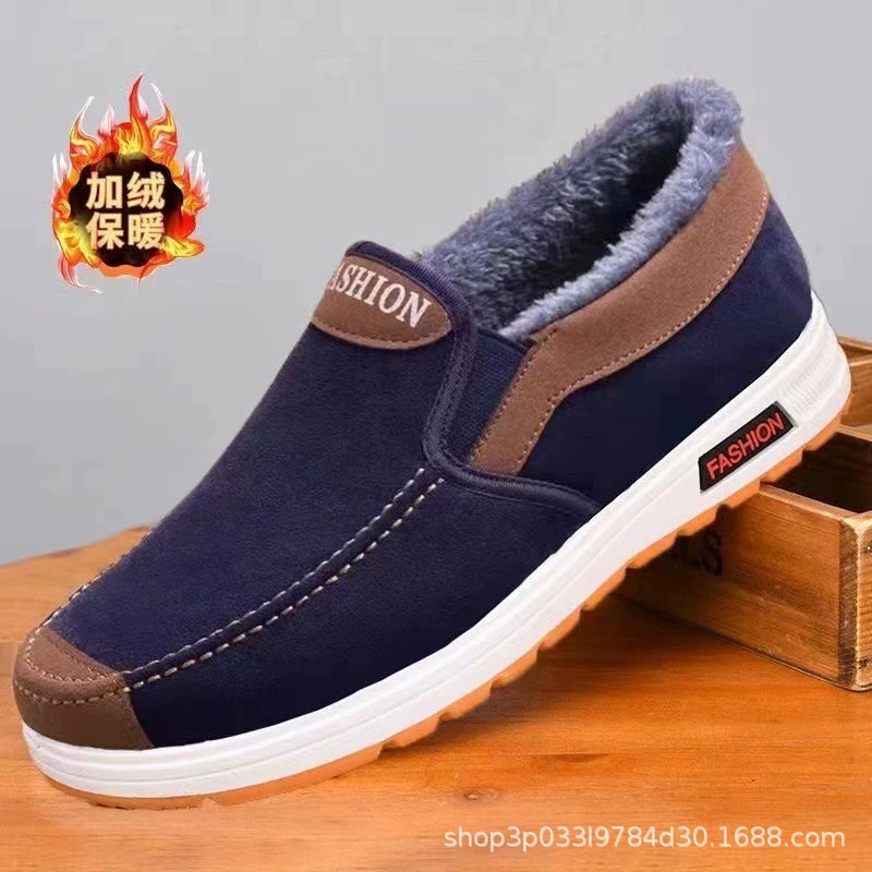 Winter warm universal non-slip wear-resistant shoes for leisure, for middle age, for import, wholesale