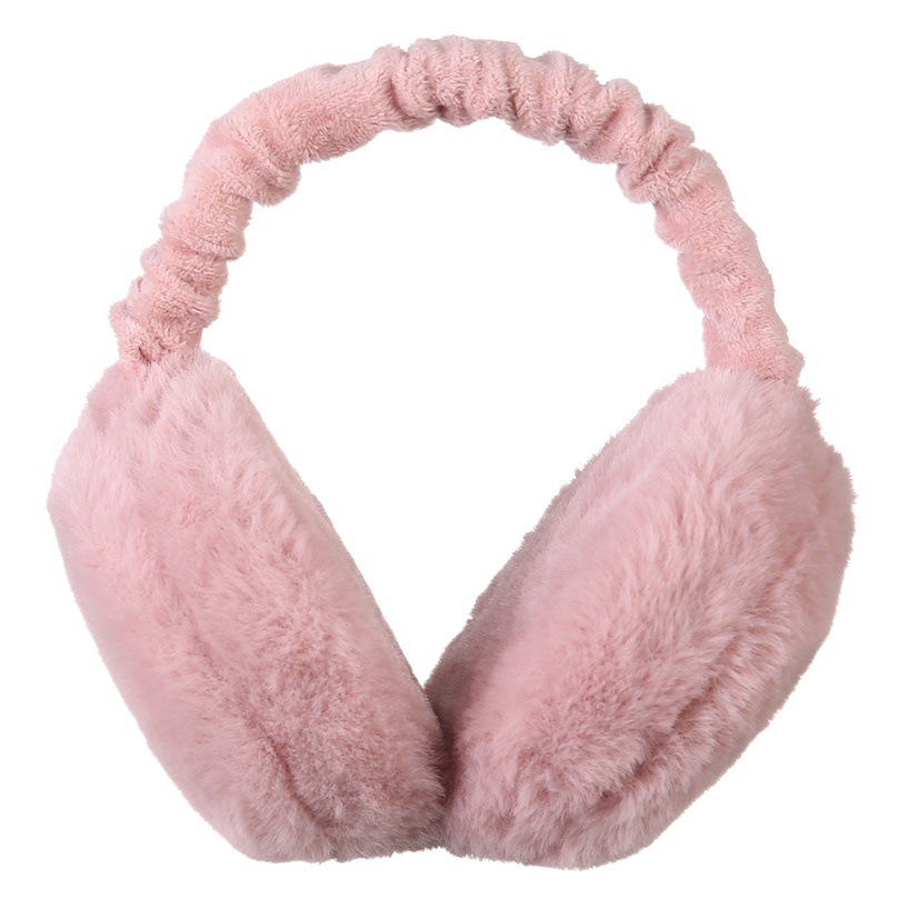 Winter warm earmuffs portable foldable hamburger earmuffs Korean outdoor boys and girls plush earmuffs earmuffs