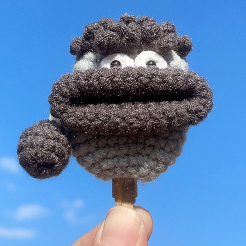 【미니】회색 곱슬머리