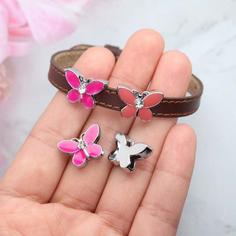 Alloy Material 1 Piece 12*13mm 12*17mm 13 * 15mm Hole 1~1.9mm Alloy Rhinestones Moon Heart Shape Bow Knot DIY Jewelry Accessories Beads
