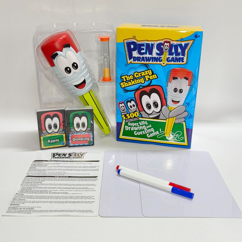 PenSilly 振動落書きブラシ デスクトップ ゲーム 愚かな絵画と推測パーティーゲームおもちゃ|undefined
