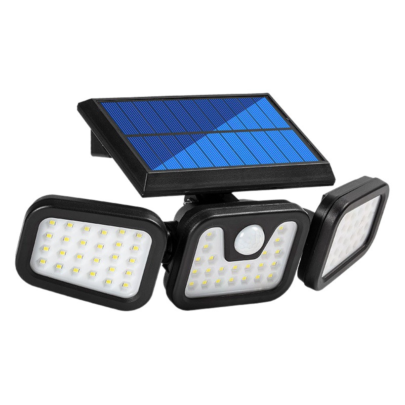 Lámpara de jardín solar transfronteriza lámpara de calle de inducción fuente de luz múltiple iluminación gran angular iluminación al aire libre lámpara de camping de emergencia